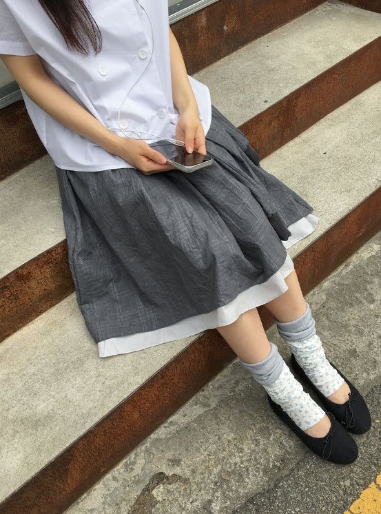 Dosen Flower Color Matching Leg Warmer