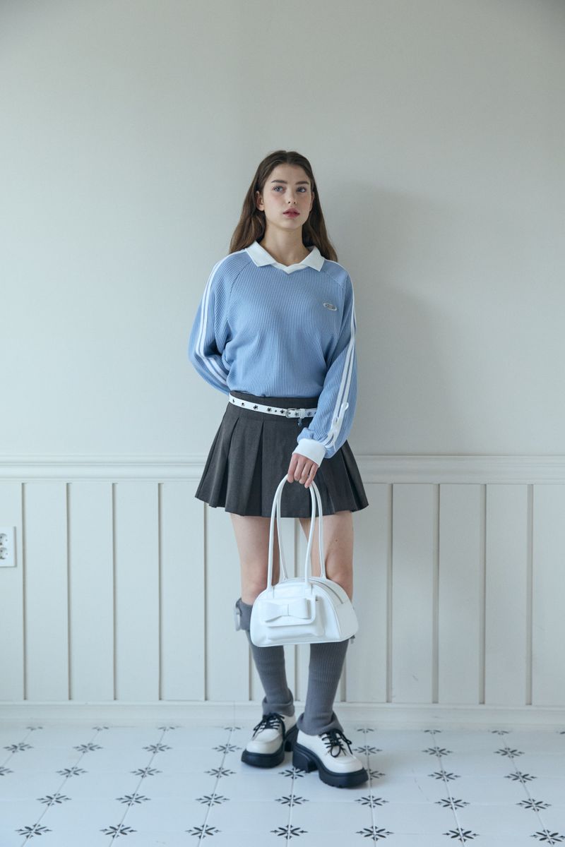 PINK PINEAPPLE(ピンクパイナップル)の「TRACK RIBBON TOP (3 COLORS)(Tops)」