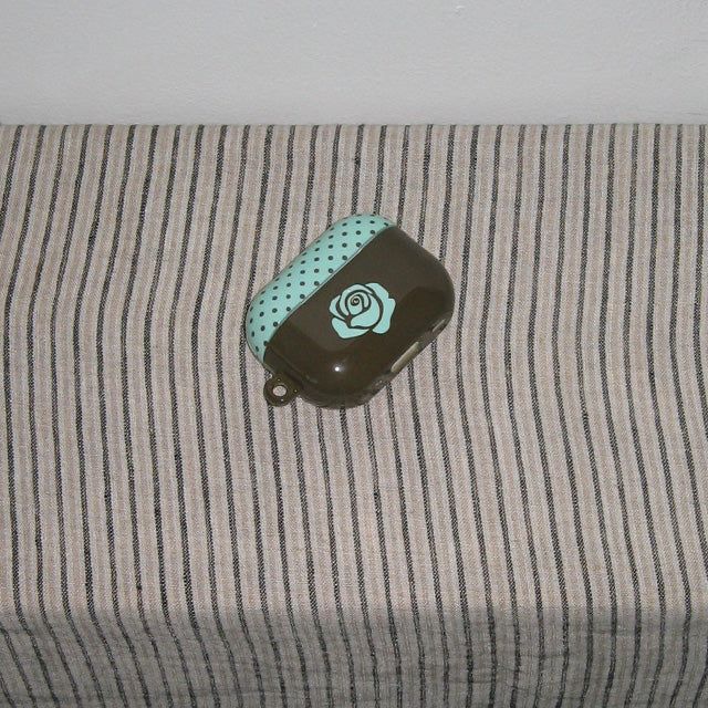 Rose Polka Dot Mint Choco Glossy AirPods Case
