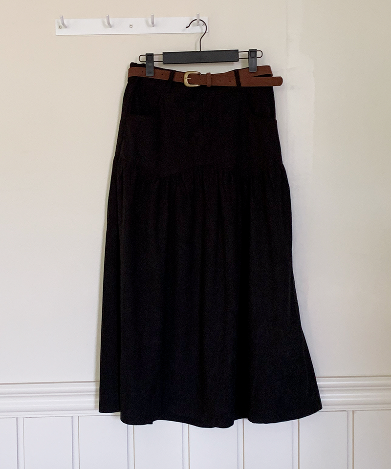 corduroy long skirt