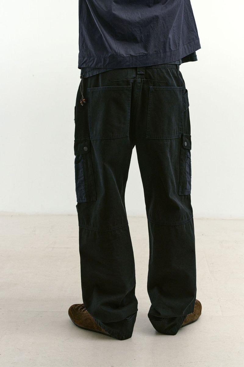 Mixed Fabric m65 Pants (Washed Navy)
