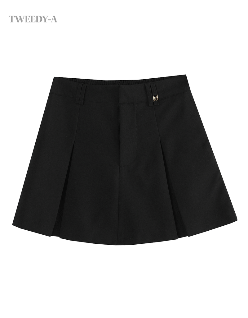 Hound tweed jacket Basic gold length highlighted skirt pants set