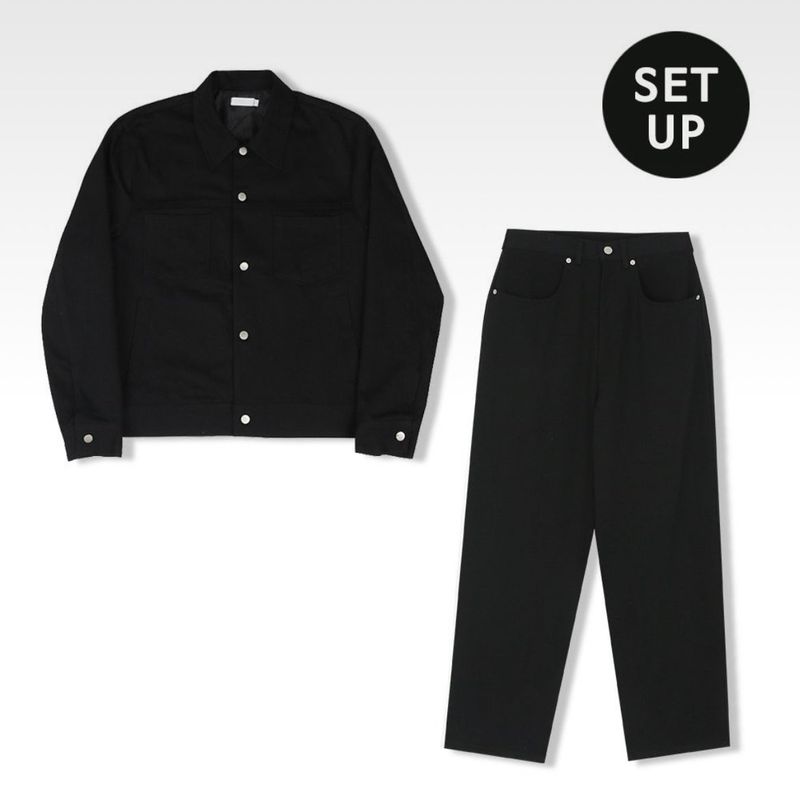 Stripe Trucker Denim Pants 2COLOR