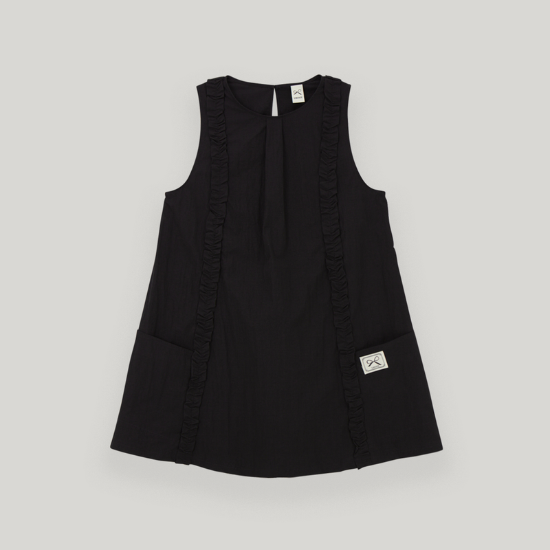 Black Ruffle Mini Dress