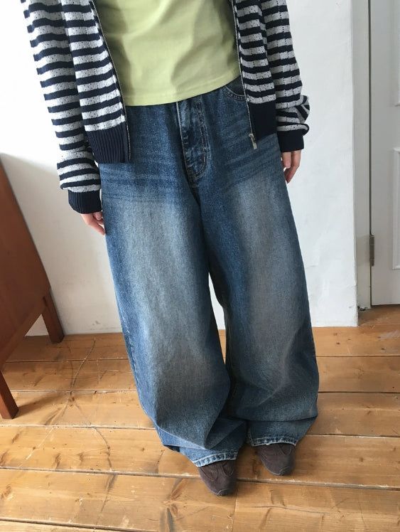 BAON（バオン）の「Bahiu Washing Wide Denim Pants（Pants）」