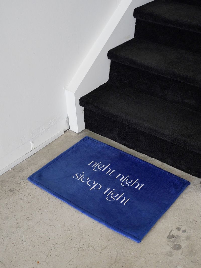 night night mini rug - blue