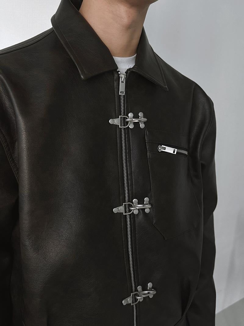 ASCLO Fireman Hook Leather Jacket