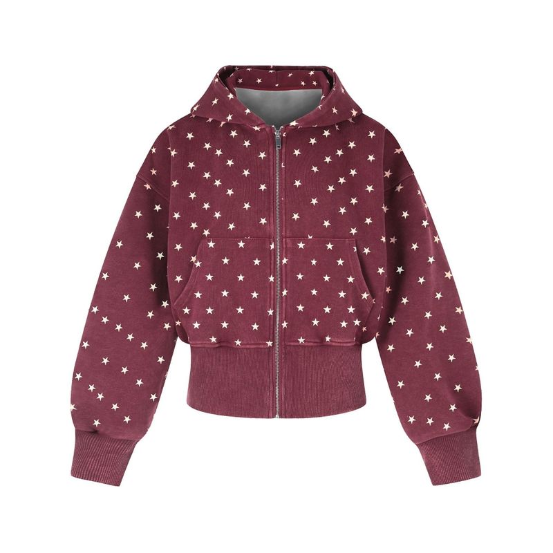 Odelia Dot Balloon Hoodie Zip-up