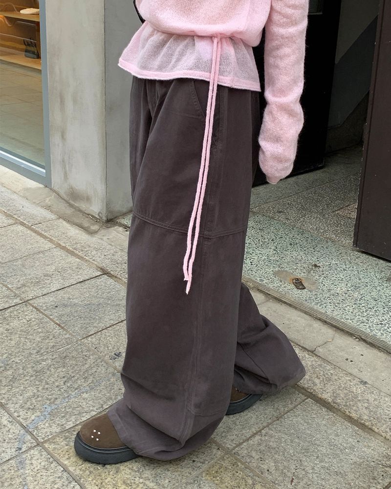 [ORIGINAL] Grape cut cotton pants