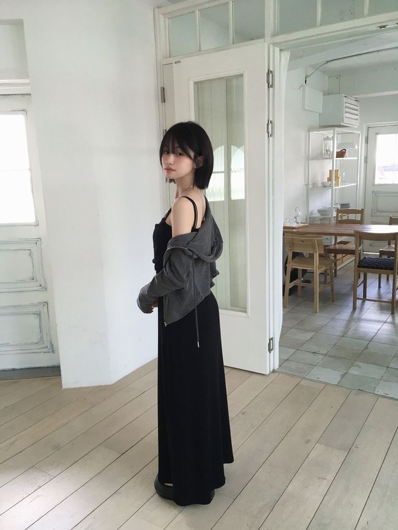ロア スリム ロングワンピース
