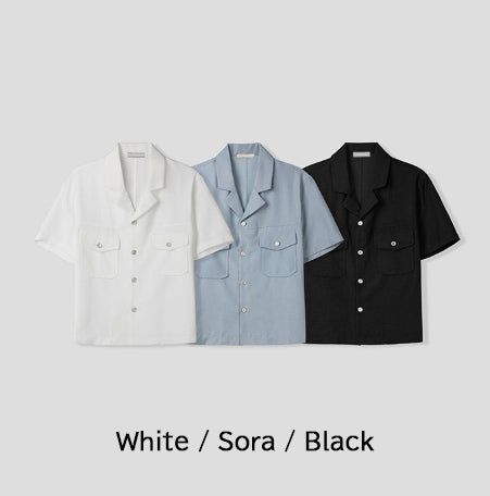 Morant Open Collar Short Sleeve Jacket