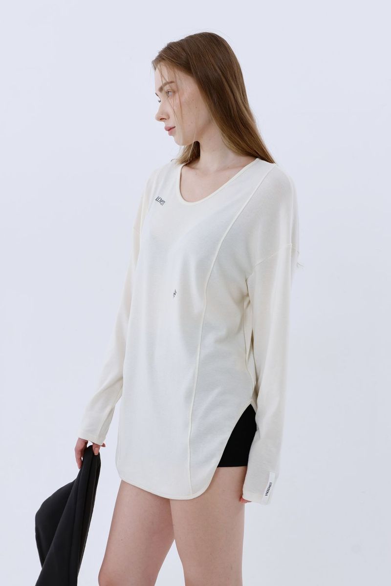 ULTRA WARM LONG T-SHIRT_IVORY