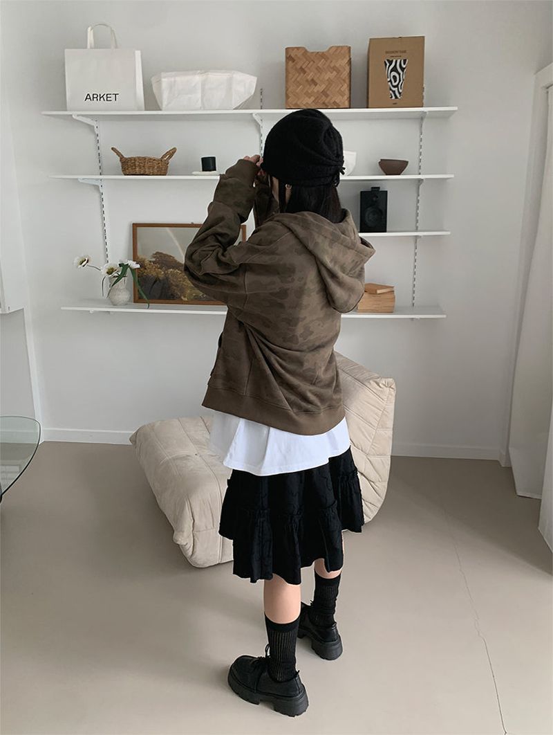 CAMO 2WAY SWEAT HOODIE (2C)