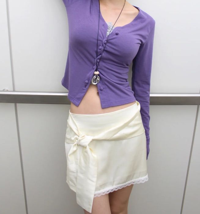 (summer ver.) TWIST BUTTON CARDIGAN