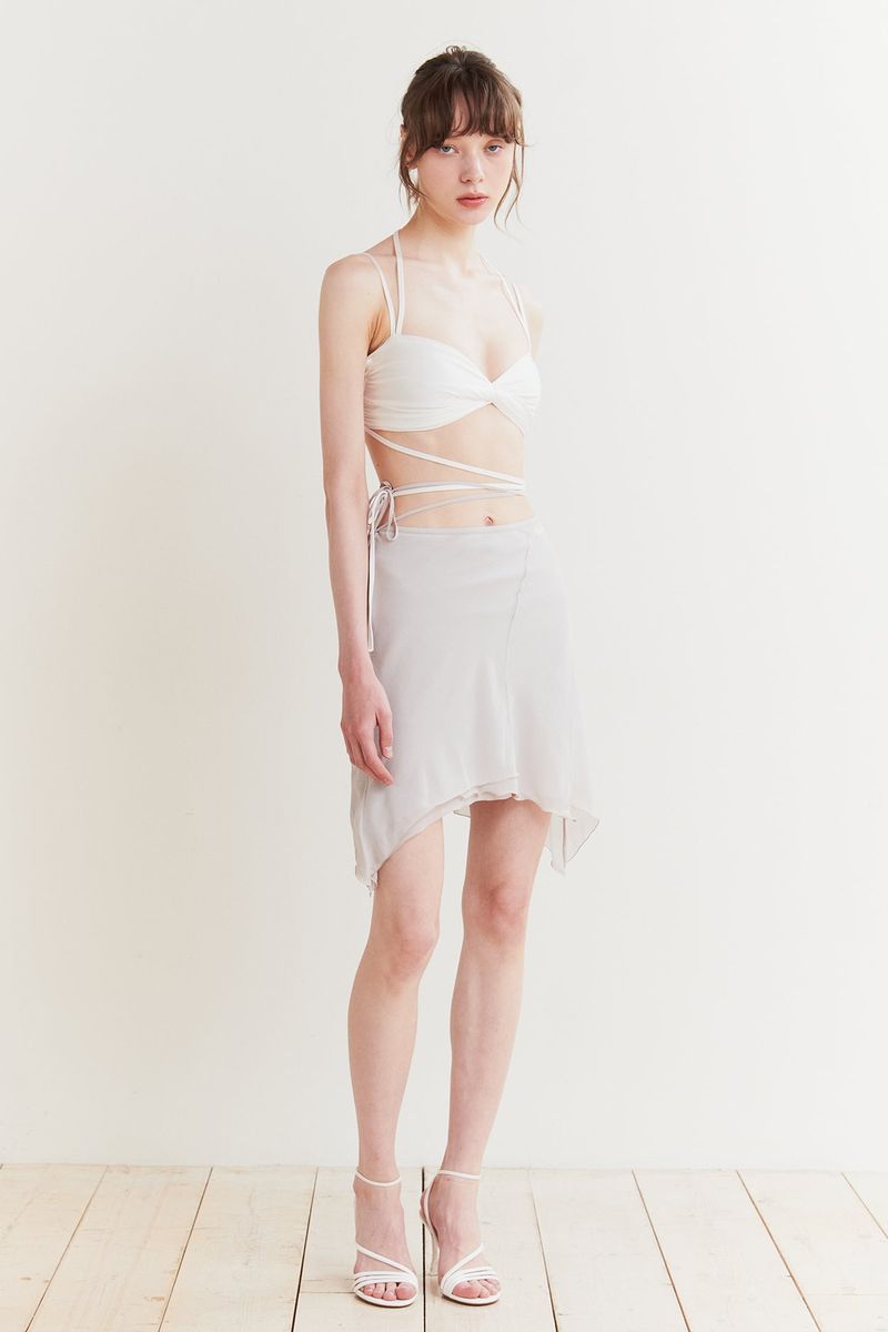 FAIRY MIDI SKIRT grey