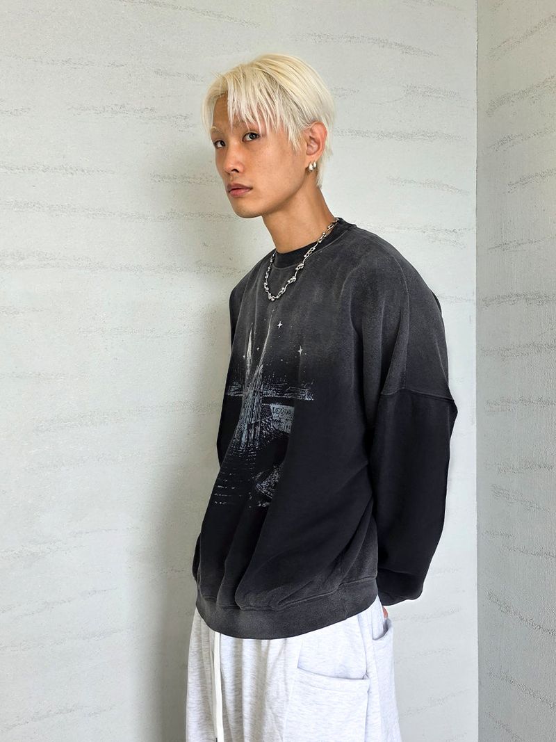 VENTIQUE Castle sweatshirt 2color