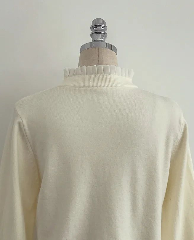 Coten Pearl Frill Knit Cardigan