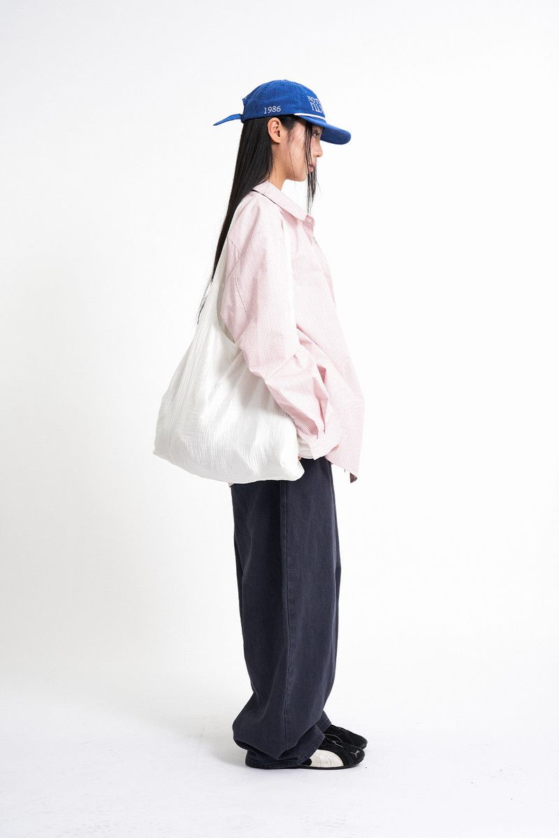 Pint stripe over fit shirt