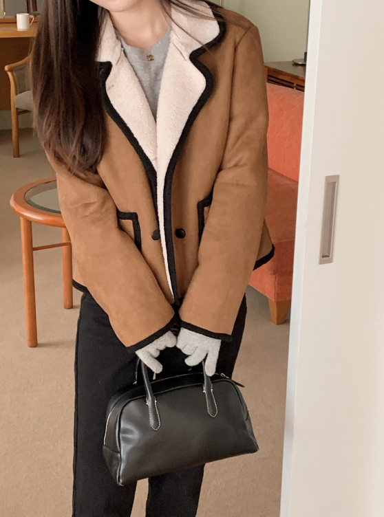 SHOPPERLAND（ショッパーランド）の「Hazel Two Tone Half Mustang Jacket（Jackets/Outerwear）」