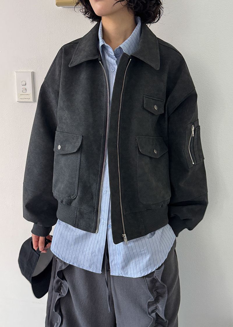eon（イオエン）の「POCKET SUEDE BLOUSON（Jackets/Outerwear）」