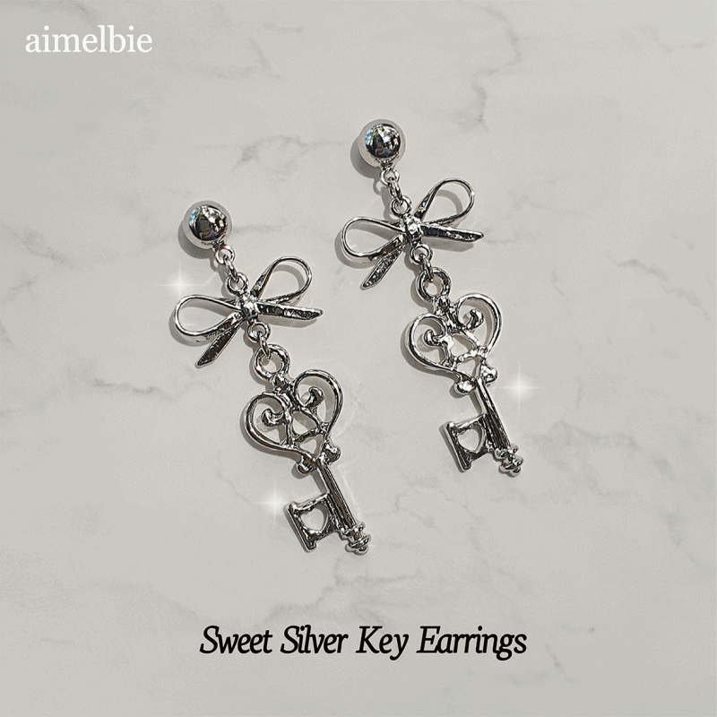 aimelbie（アイメルビー）の「スイートシルバーキーイヤリング（アクセサリー）」
