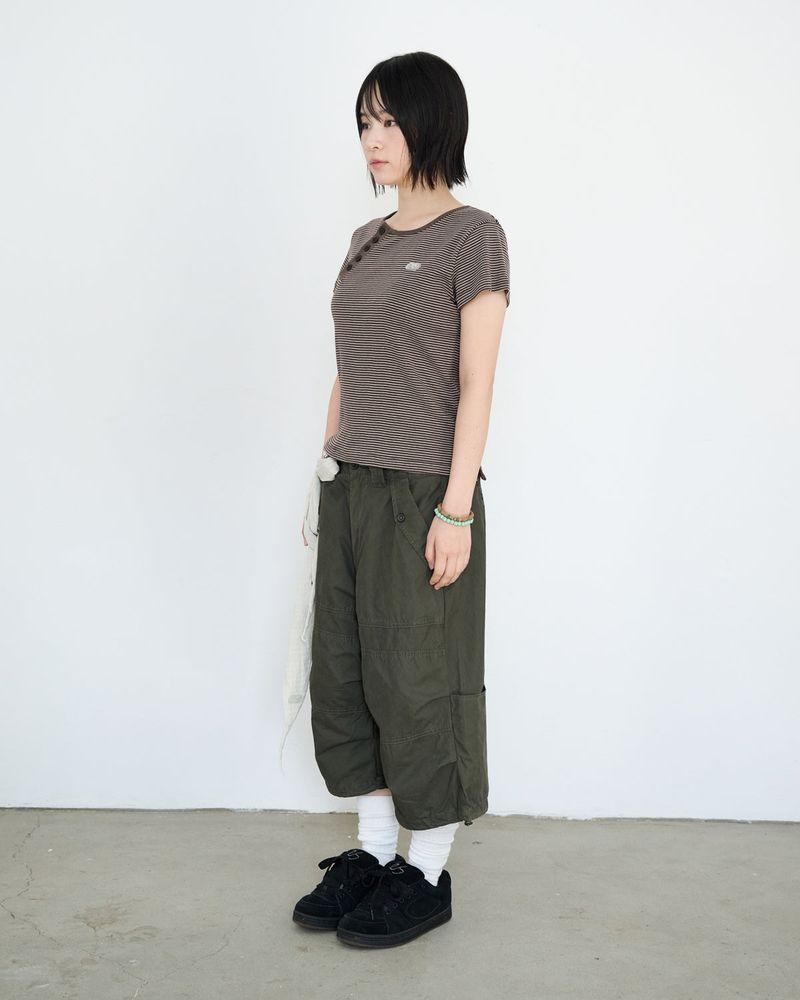 Asymmetric Stripe Henley