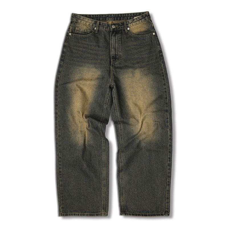 Usual Back Pocket Denim Pants - 2COLOR