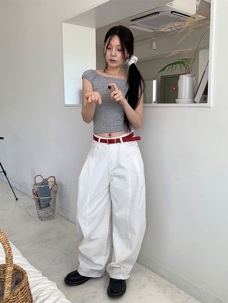 PELVIS PINTUCK BALLOON PANTS (3C)