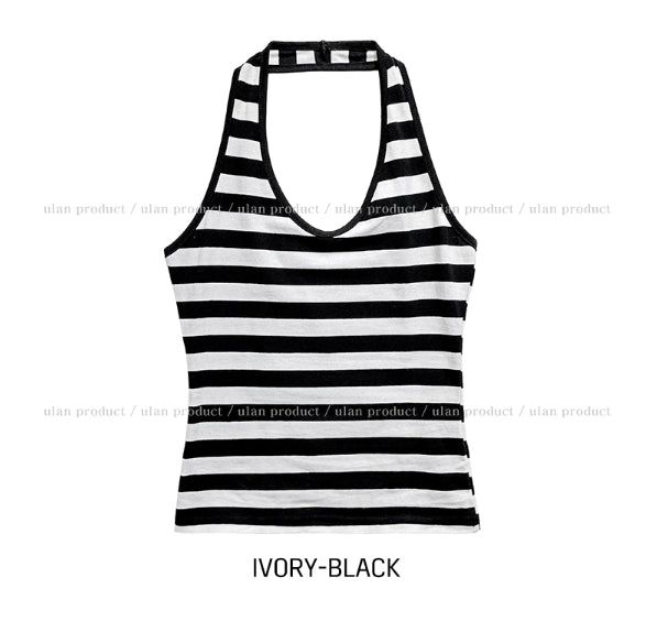 Molly Stripe Halter Sleeveless