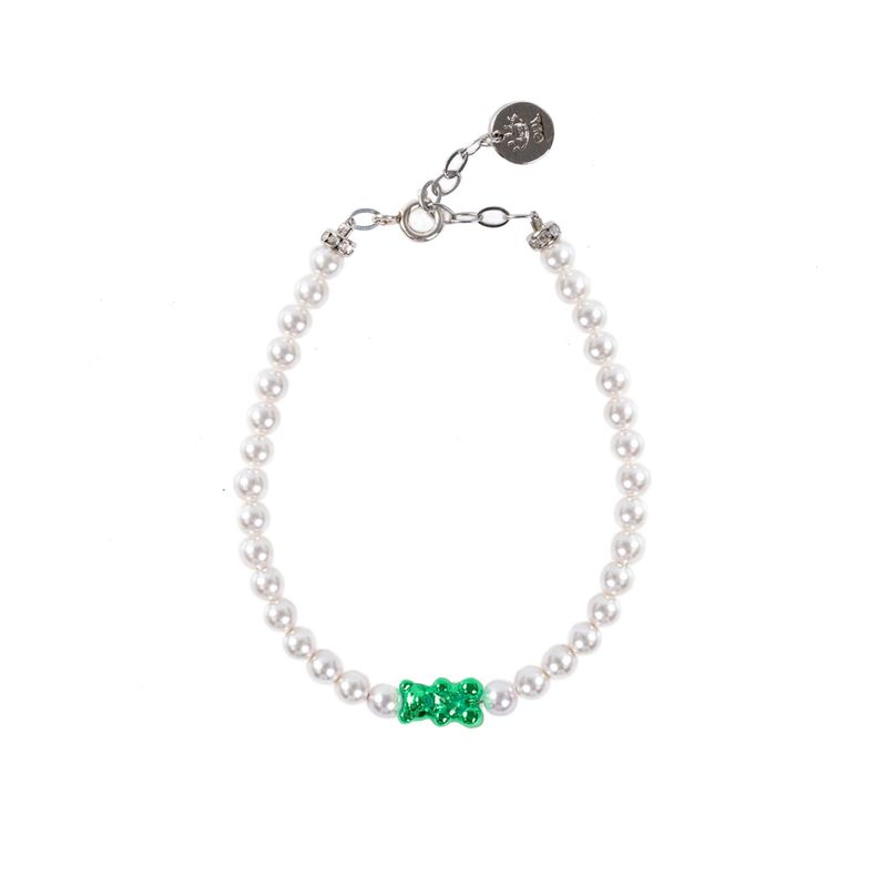 OCCHI DI LUPO(オッキ ディ ルポ)の「Petit Bear Pearl Bracelet_Green(Accessories)」