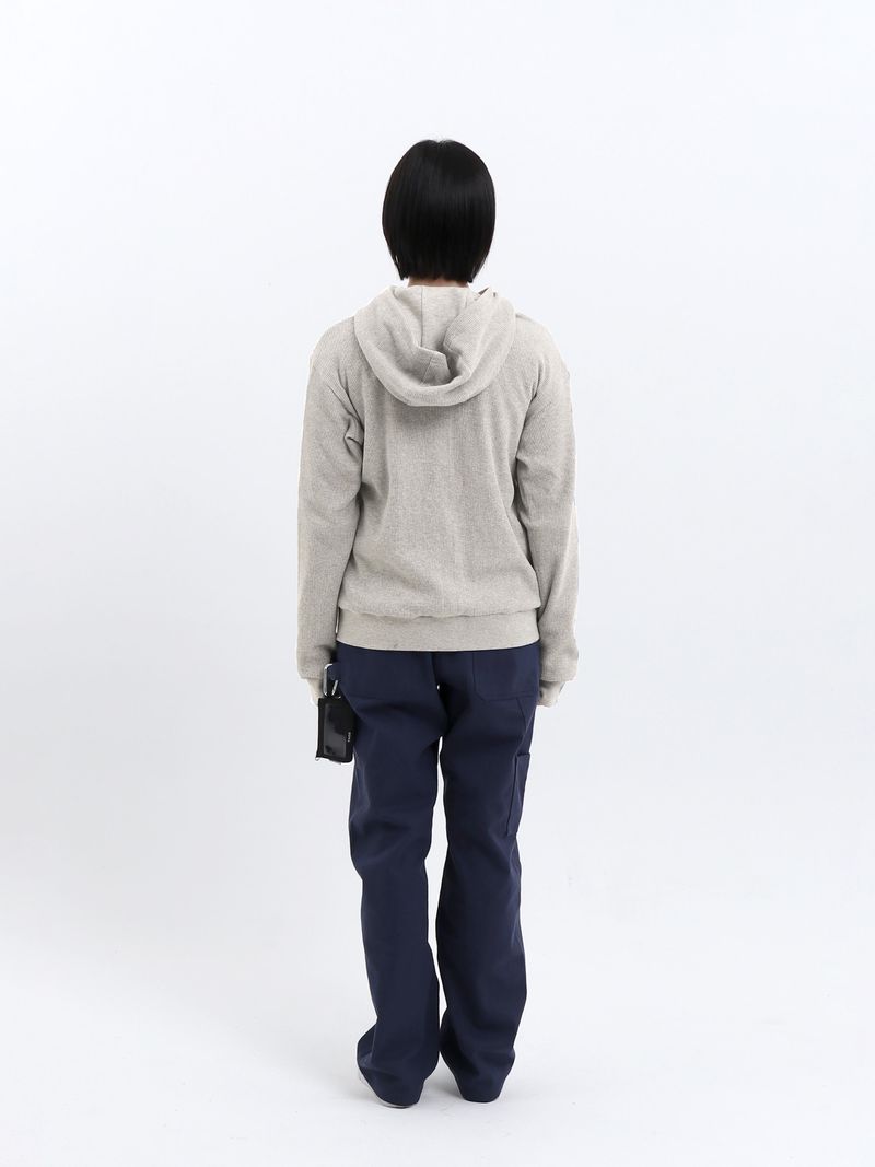 NOT ARMY REVERSIBLE HOODIE ZIPUP (CREAM)