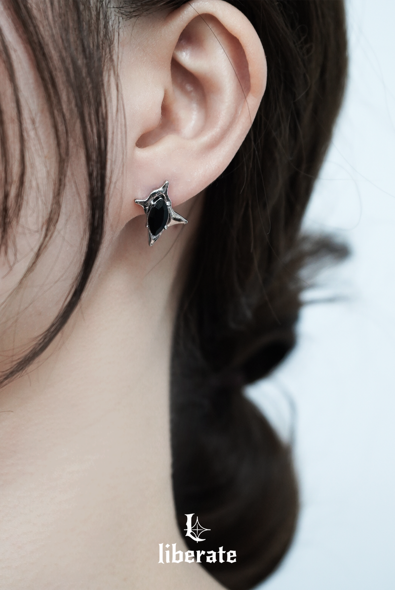 Crushed Square Cubic Earring