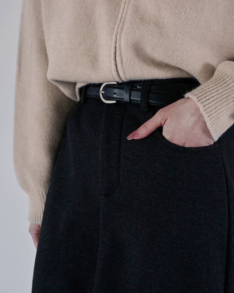 Nuo Belt Long Skirt