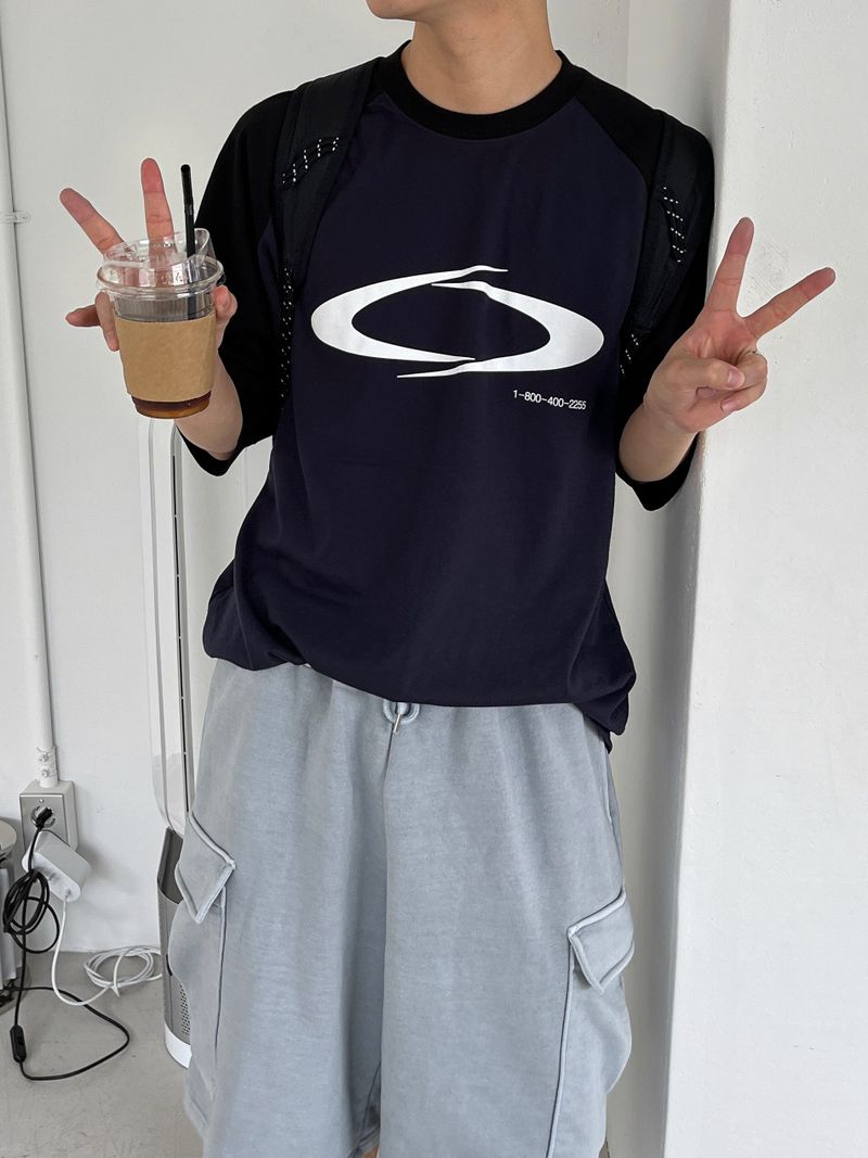 some line raglan T -2C