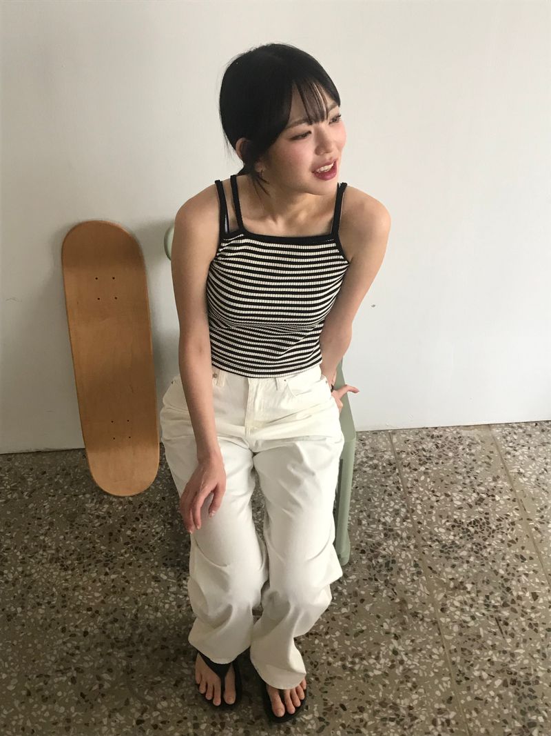 Amour stripe sleeveless