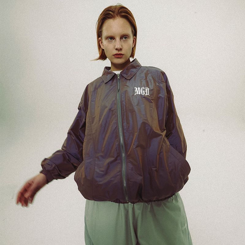 IRIDESCENT ZIP UP JACKET