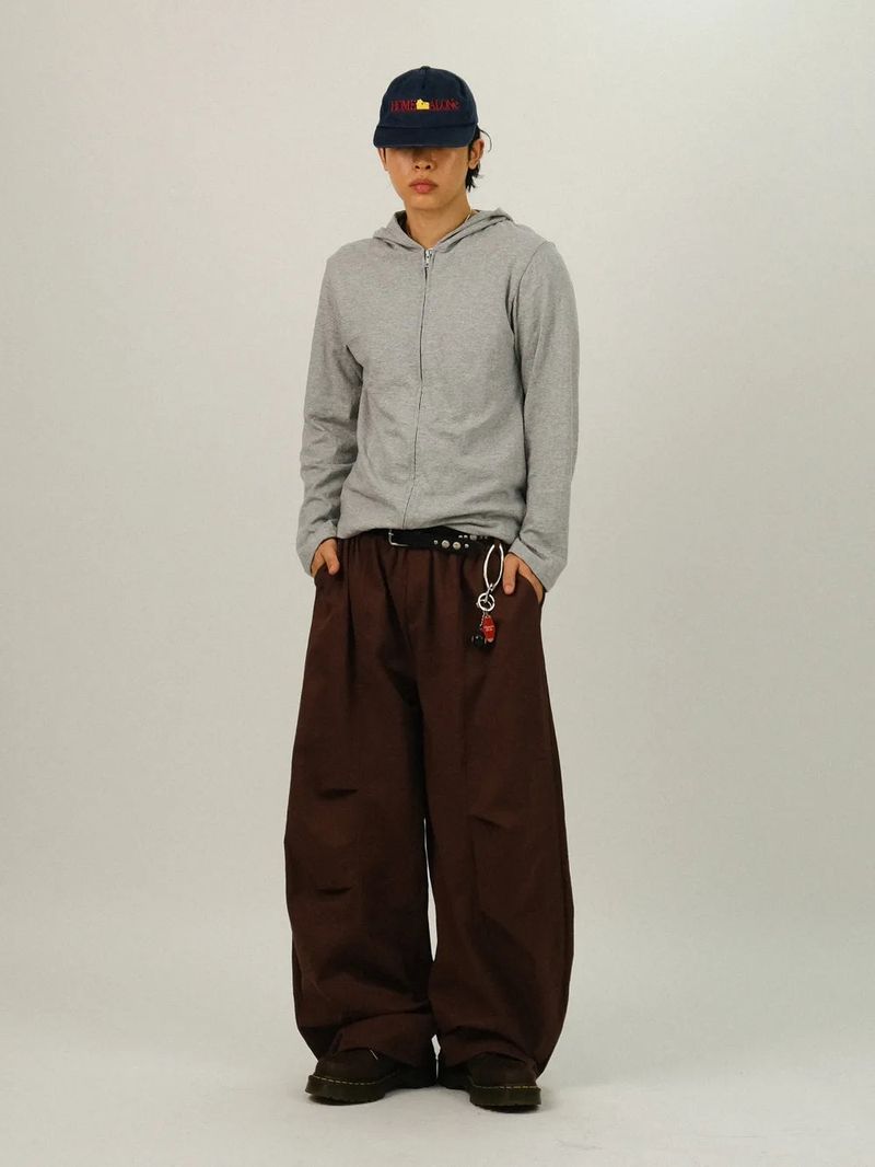 RN Slub Crop Zip-Up Hoodie