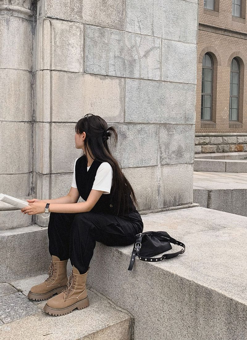 [2Type]Eyelet Shoulder & Cross Bag