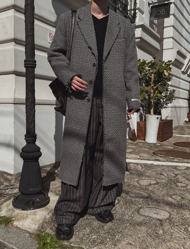 Brood Tweed Dekki Wool Coat