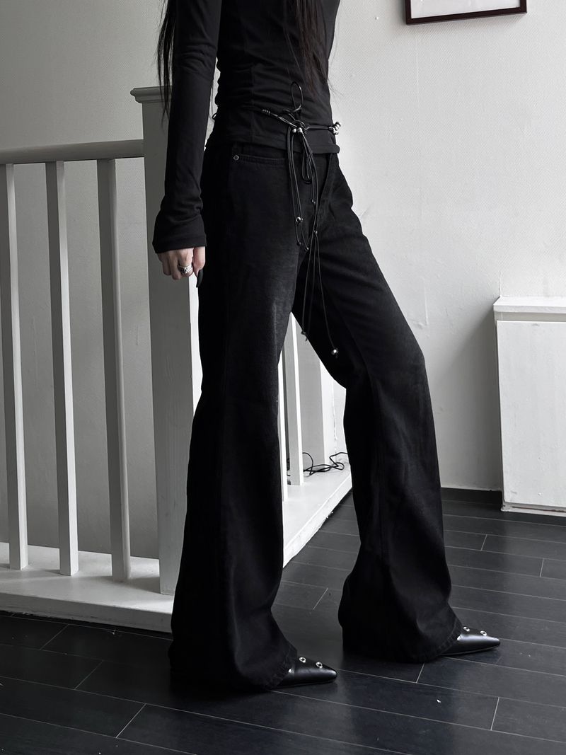 velvet slim bootcut denim