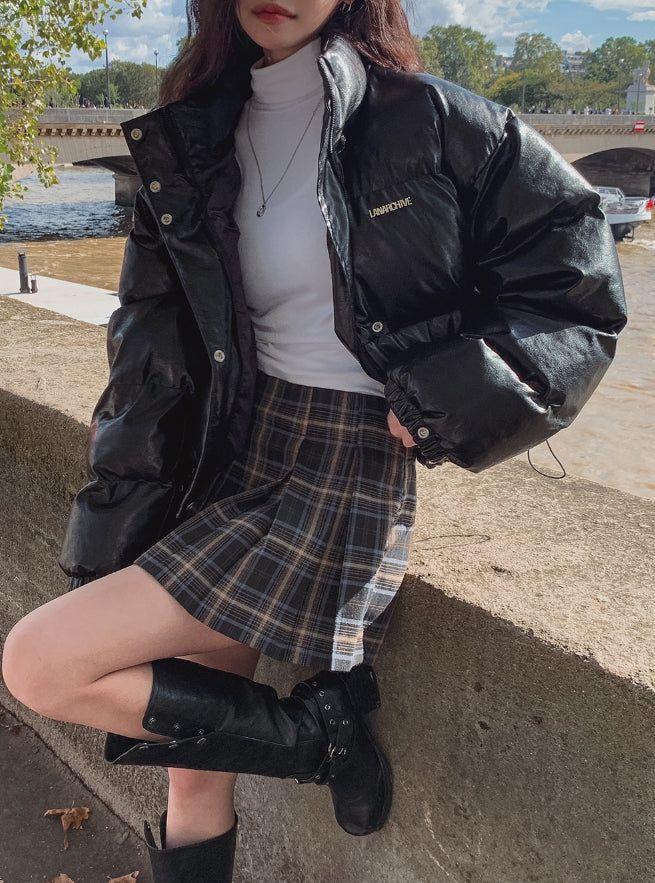 Zendy pleats mini skirt