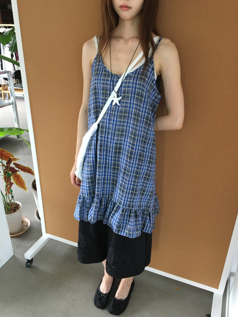 Tartan frill check dress (2color)