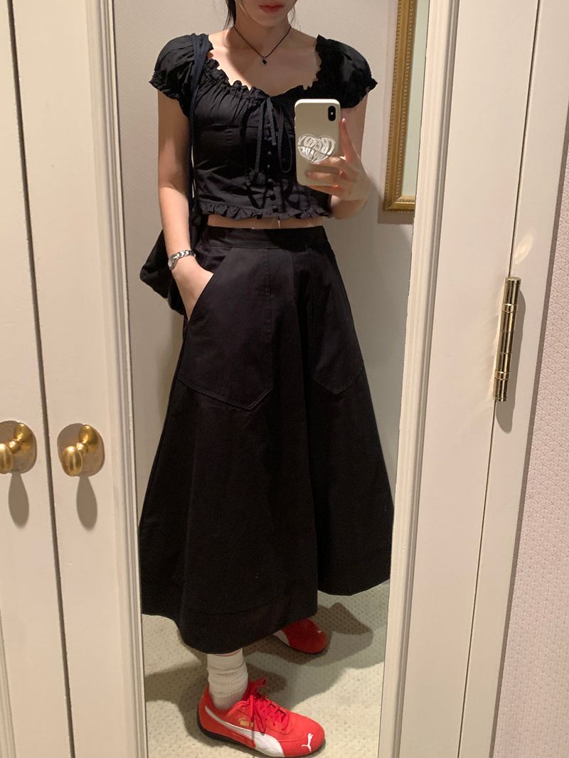 [MADE] POUTO COTTON LONG SKIRT