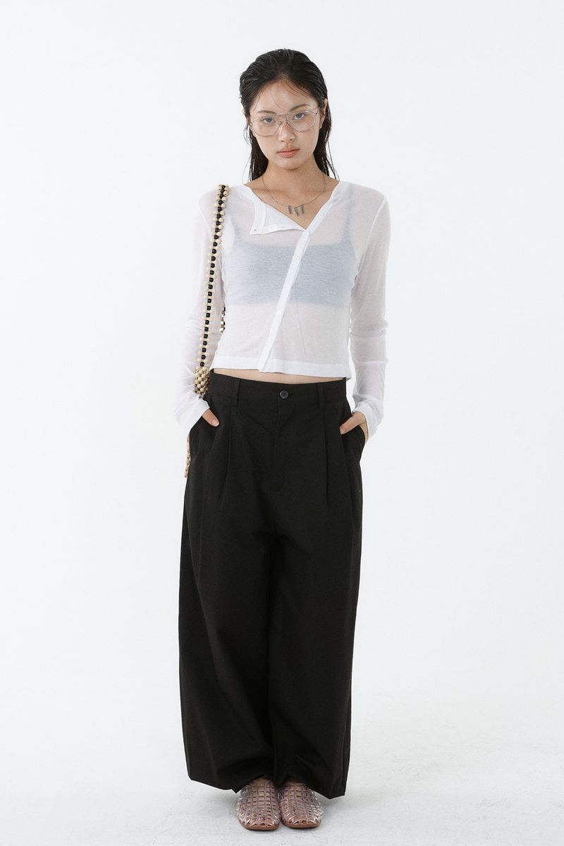 TWO-TUCK JOGGER PANTS_BLACK