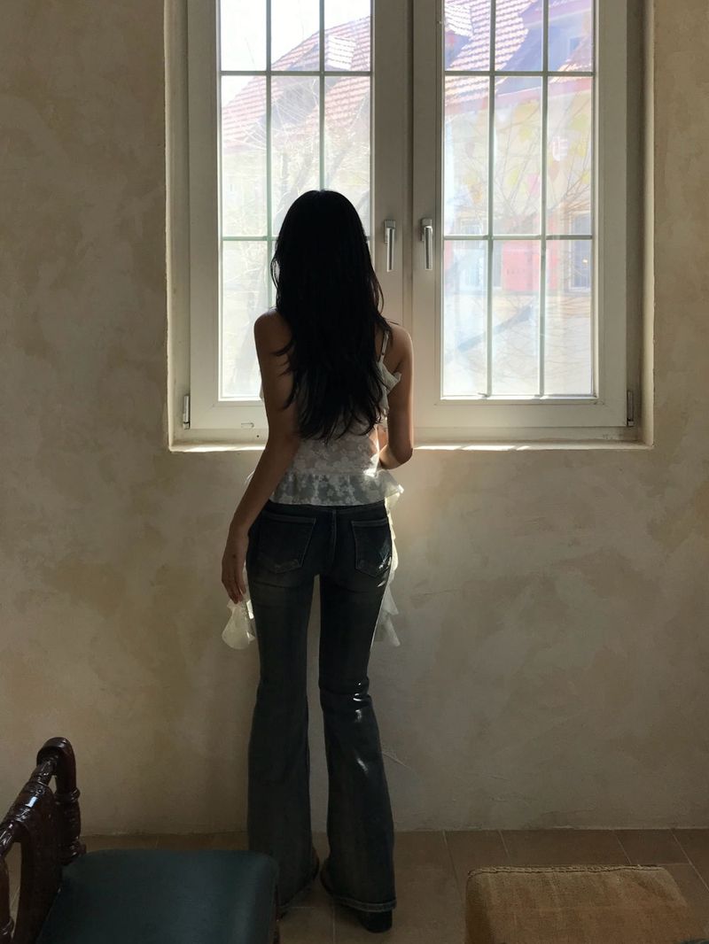 Bridget Gradient Washing Bootcut Denim Pants