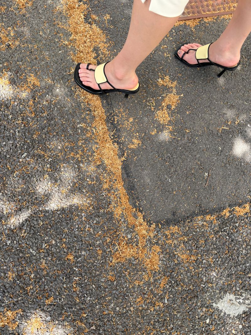 line strap slingbacks