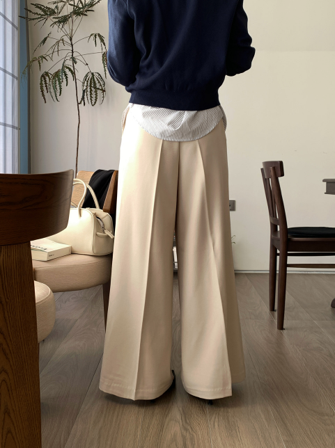 Lesen Tension Wide Slacks / 4 colors