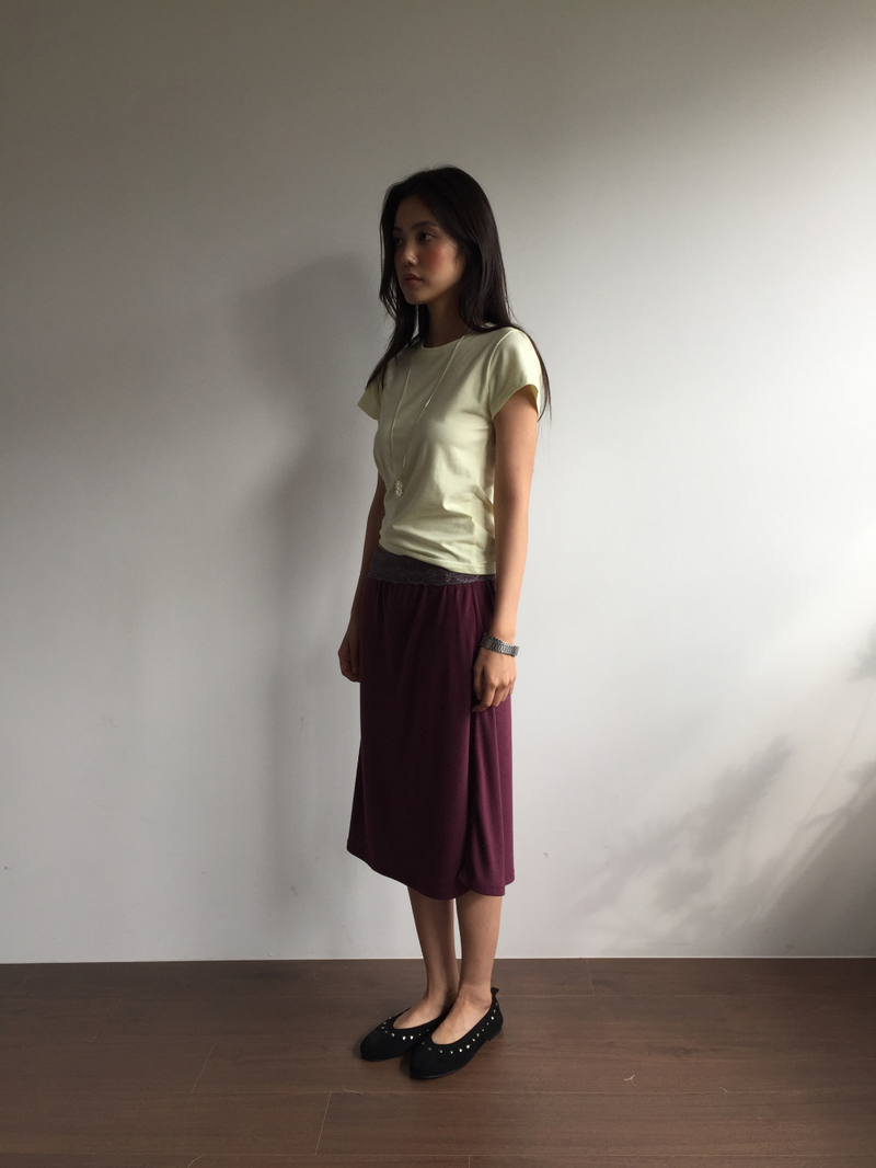 Deep lace skirt (3color) 