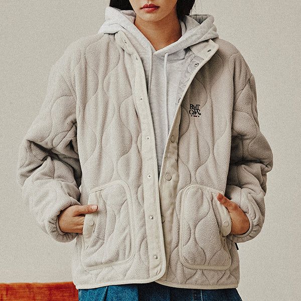 ROMANTIC CROWN（ロマンティッククラウン）の「FLIGHT QUILTING JACKET_LIGHT GREY（Jackets/Outerwear）」