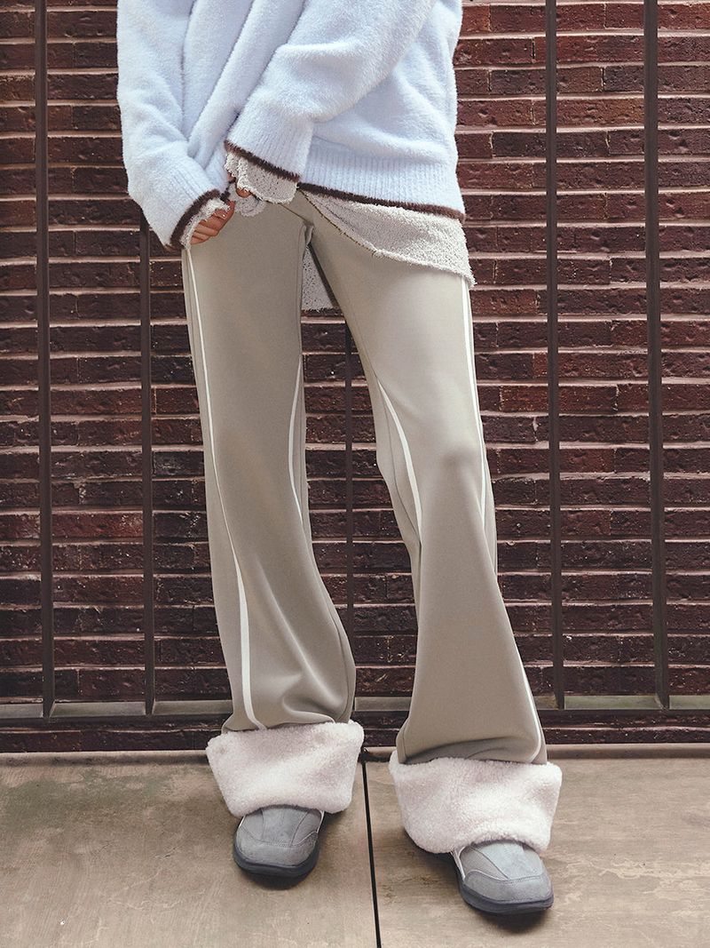SHERPA POINT FITTED JERSEY PANTS (KHAKI)